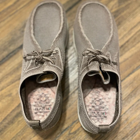 ITAZERO Men’s Khaki Tan Casual Lace Up Shoe with Arch Support Insoles Size 11 - Picture 5 of 12